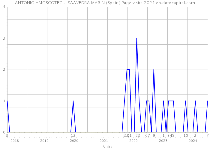 ANTONIO AMOSCOTEGUI SAAVEDRA MARIN (Spain) Page visits 2024 