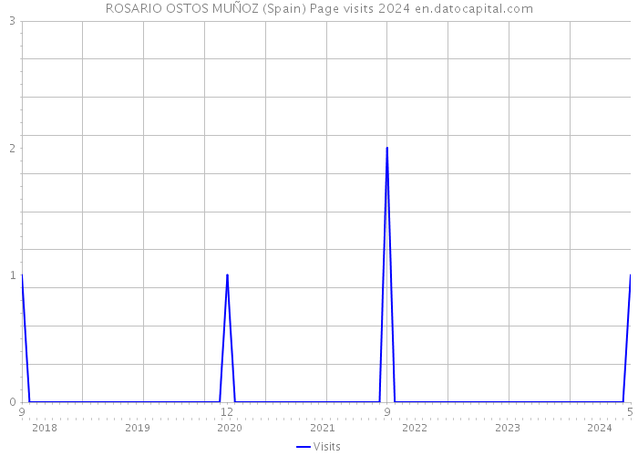 ROSARIO OSTOS MUÑOZ (Spain) Page visits 2024 