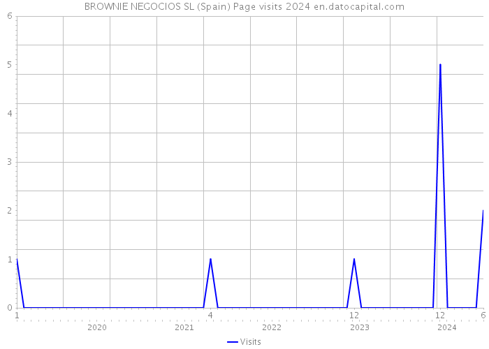 BROWNIE NEGOCIOS SL (Spain) Page visits 2024 