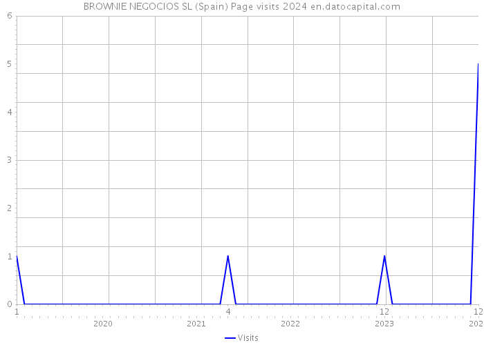 BROWNIE NEGOCIOS SL (Spain) Page visits 2024 