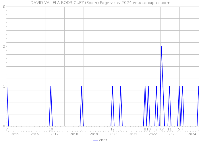 DAVID VALIELA RODRIGUEZ (Spain) Page visits 2024 