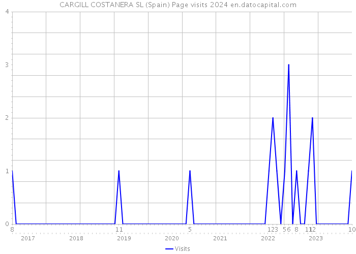 CARGILL COSTANERA SL (Spain) Page visits 2024 