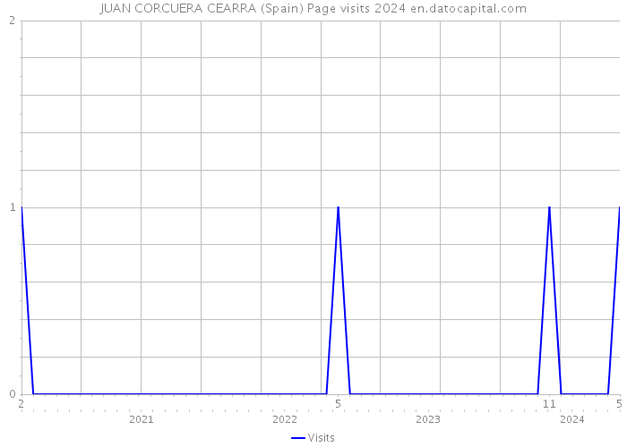 JUAN CORCUERA CEARRA (Spain) Page visits 2024 