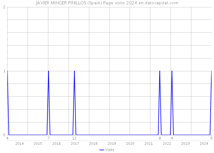 JAVIER MINGER PINILLOS (Spain) Page visits 2024 