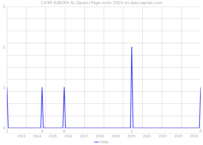 CA'MI SUEGRA SL (Spain) Page visits 2024 