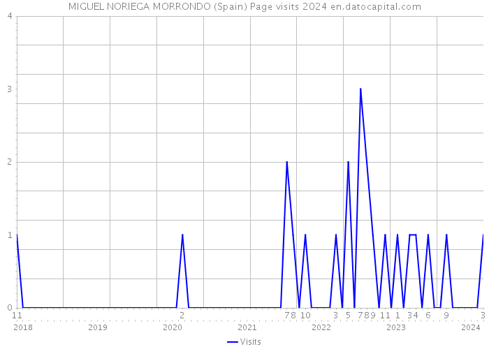 MIGUEL NORIEGA MORRONDO (Spain) Page visits 2024 