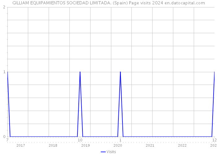 GILLIAM EQUIPAMIENTOS SOCIEDAD LIMITADA. (Spain) Page visits 2024 