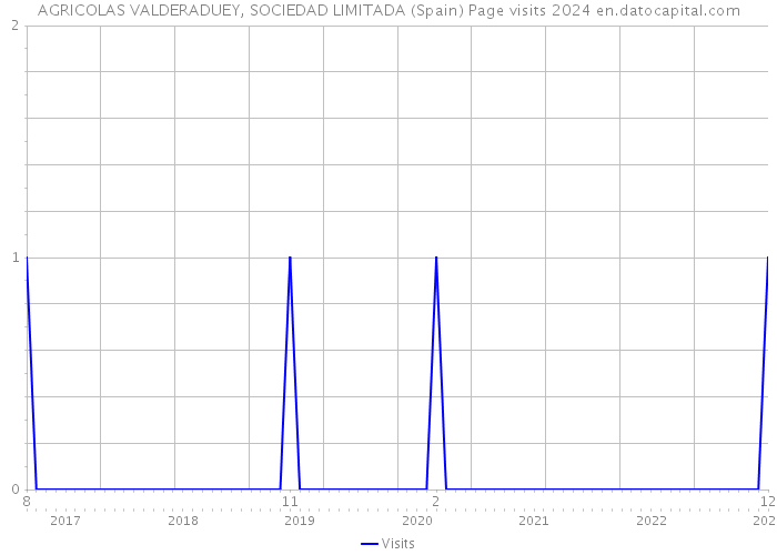 AGRICOLAS VALDERADUEY, SOCIEDAD LIMITADA (Spain) Page visits 2024 