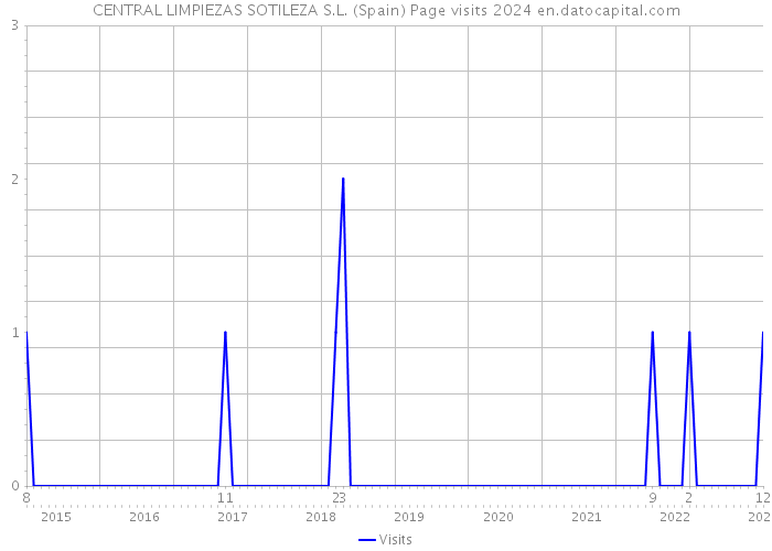 CENTRAL LIMPIEZAS SOTILEZA S.L. (Spain) Page visits 2024 