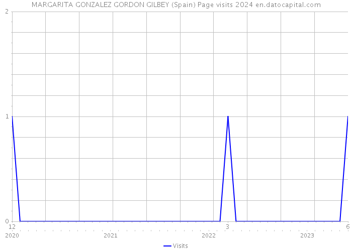 MARGARITA GONZALEZ GORDON GILBEY (Spain) Page visits 2024 