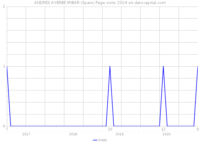 ANDRES AYERBE IRIBAR (Spain) Page visits 2024 