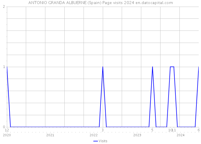 ANTONIO GRANDA ALBUERNE (Spain) Page visits 2024 