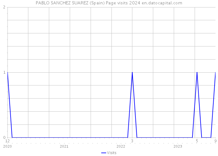 PABLO SANCHEZ SUAREZ (Spain) Page visits 2024 