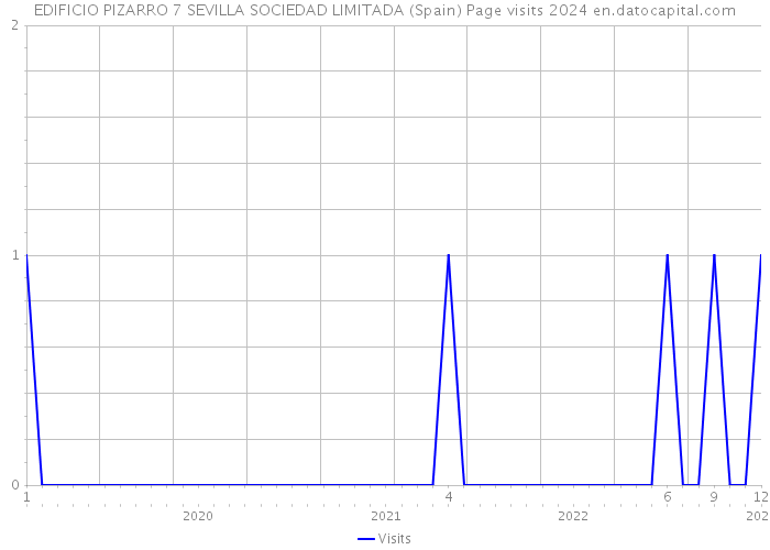 EDIFICIO PIZARRO 7 SEVILLA SOCIEDAD LIMITADA (Spain) Page visits 2024 