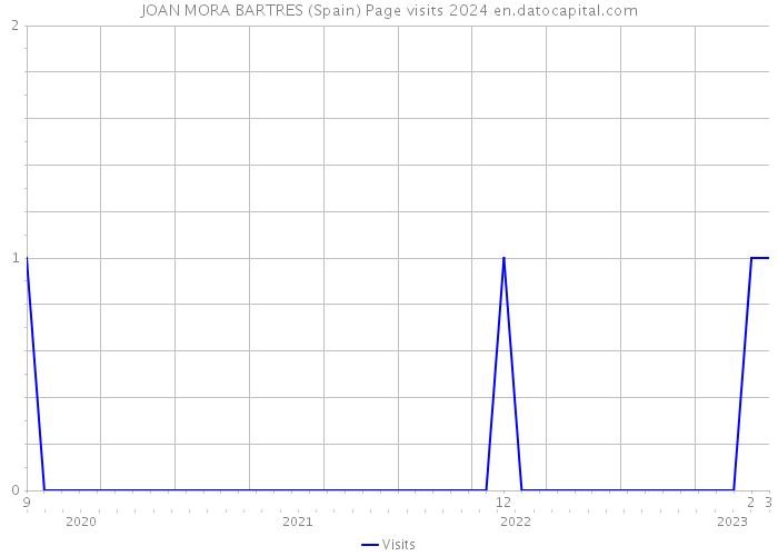 JOAN MORA BARTRES (Spain) Page visits 2024 