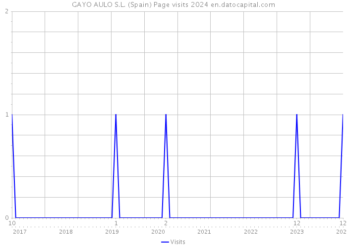 GAYO AULO S.L. (Spain) Page visits 2024 