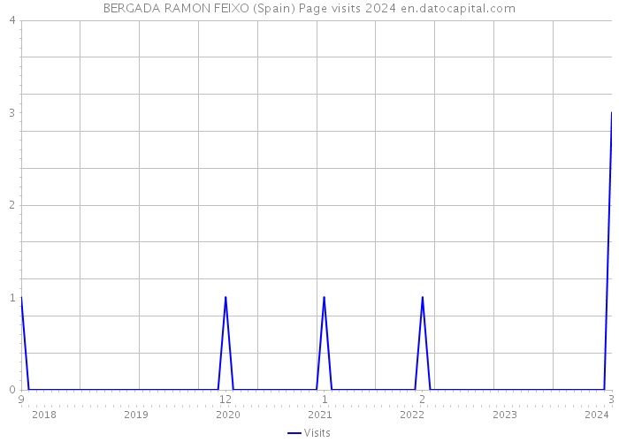 BERGADA RAMON FEIXO (Spain) Page visits 2024 