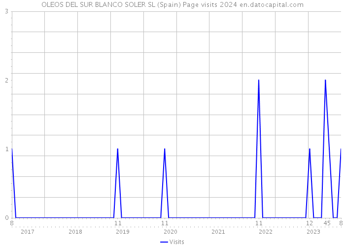 OLEOS DEL SUR BLANCO SOLER SL (Spain) Page visits 2024 