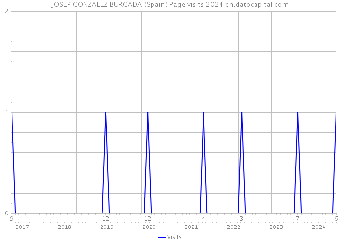 JOSEP GONZALEZ BURGADA (Spain) Page visits 2024 