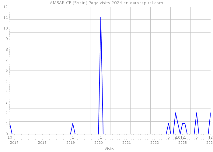 AMBAR CB (Spain) Page visits 2024 