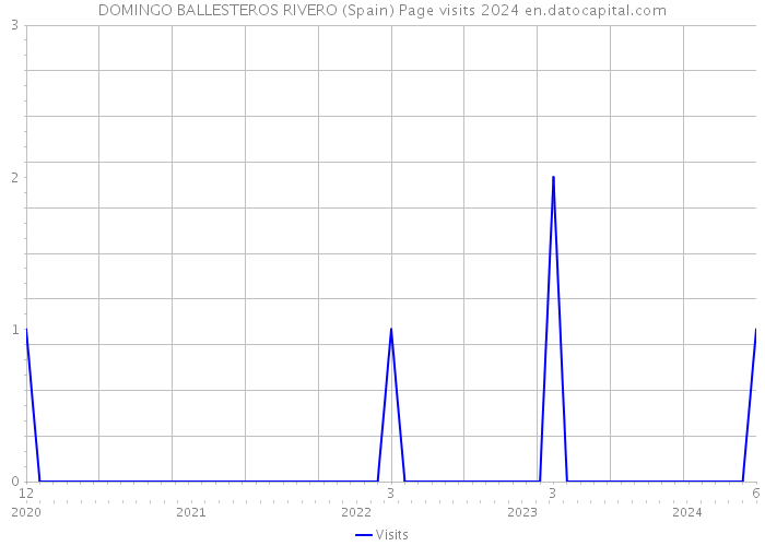 DOMINGO BALLESTEROS RIVERO (Spain) Page visits 2024 