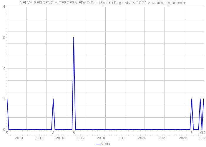 NELVA RESIDENCIA TERCERA EDAD S.L. (Spain) Page visits 2024 