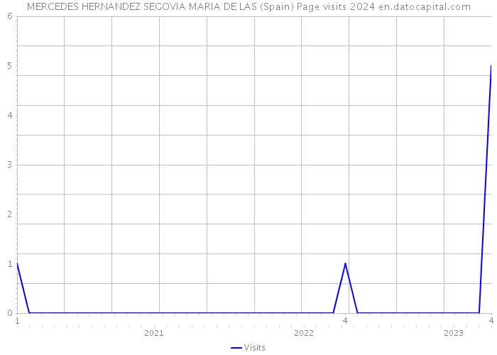 MERCEDES HERNANDEZ SEGOVIA MARIA DE LAS (Spain) Page visits 2024 
