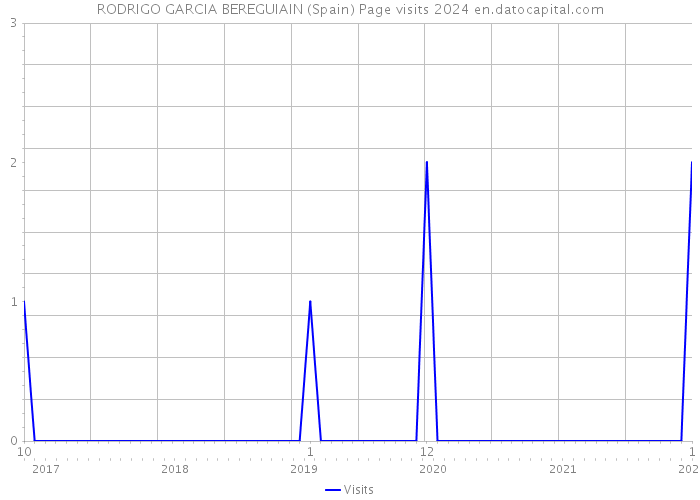 RODRIGO GARCIA BEREGUIAIN (Spain) Page visits 2024 