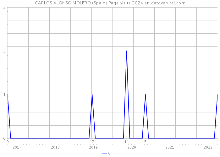 CARLOS ALONSO MOLERO (Spain) Page visits 2024 