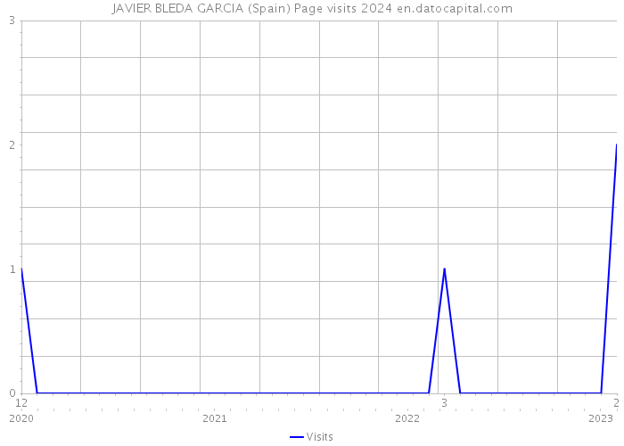 JAVIER BLEDA GARCIA (Spain) Page visits 2024 