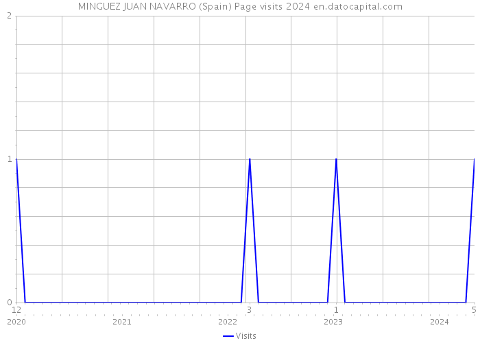 MINGUEZ JUAN NAVARRO (Spain) Page visits 2024 