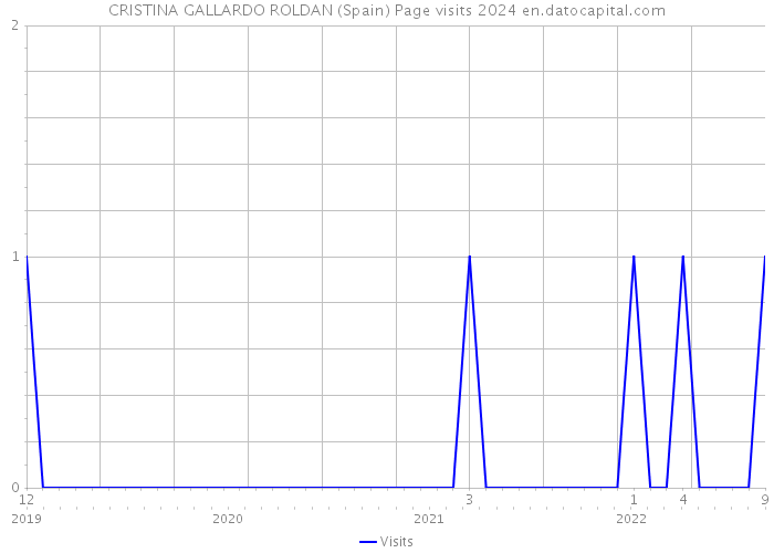 CRISTINA GALLARDO ROLDAN (Spain) Page visits 2024 