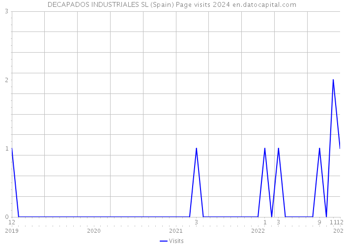DECAPADOS INDUSTRIALES SL (Spain) Page visits 2024 