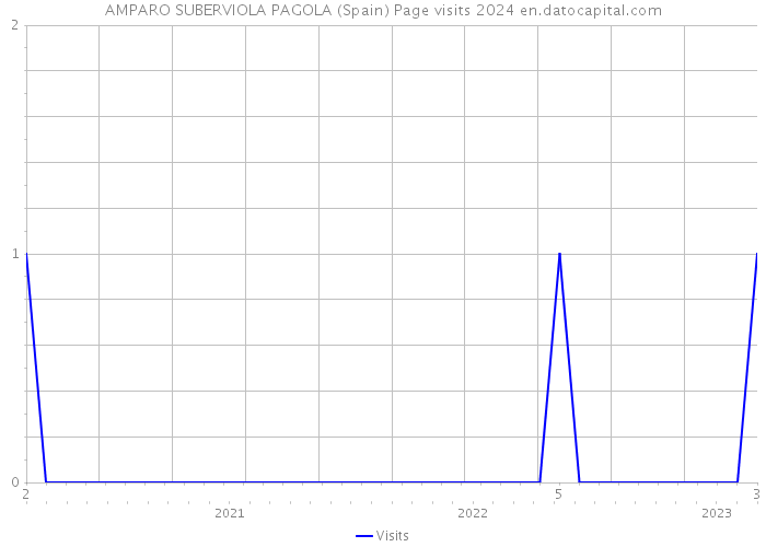 AMPARO SUBERVIOLA PAGOLA (Spain) Page visits 2024 