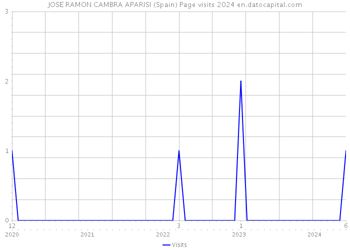 JOSE RAMON CAMBRA APARISI (Spain) Page visits 2024 