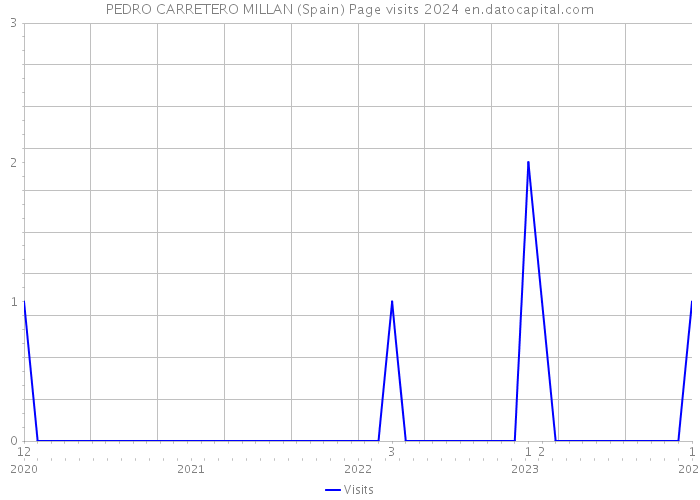 PEDRO CARRETERO MILLAN (Spain) Page visits 2024 