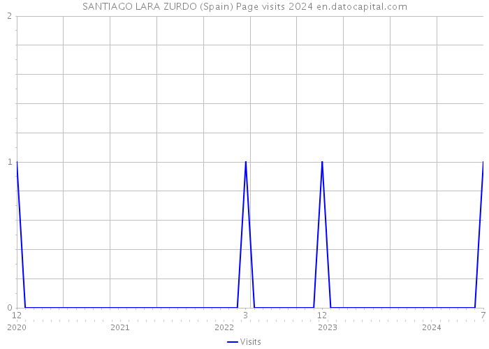 SANTIAGO LARA ZURDO (Spain) Page visits 2024 