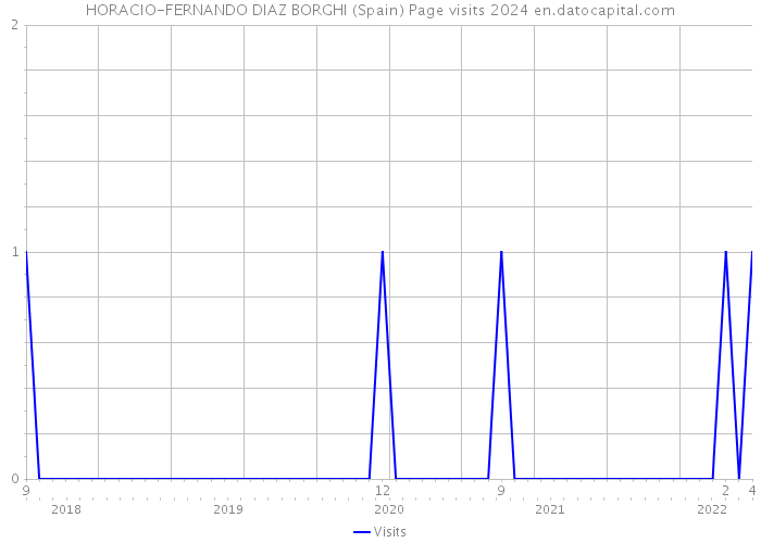 HORACIO-FERNANDO DIAZ BORGHI (Spain) Page visits 2024 