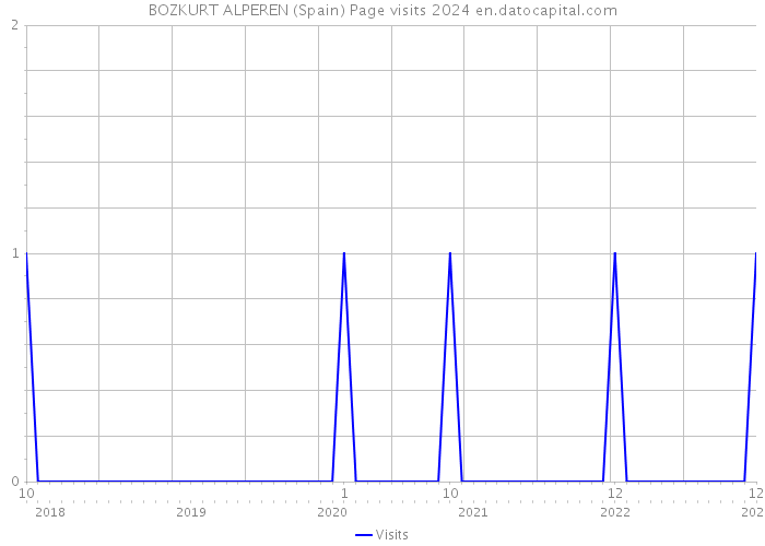 BOZKURT ALPEREN (Spain) Page visits 2024 