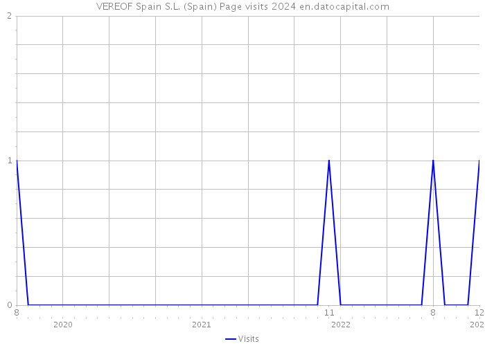 VEREOF Spain S.L. (Spain) Page visits 2024 