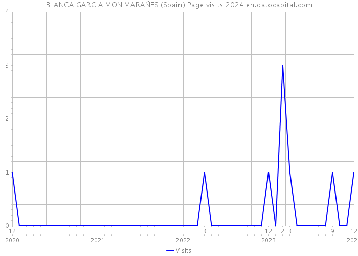 BLANCA GARCIA MON MARAÑES (Spain) Page visits 2024 