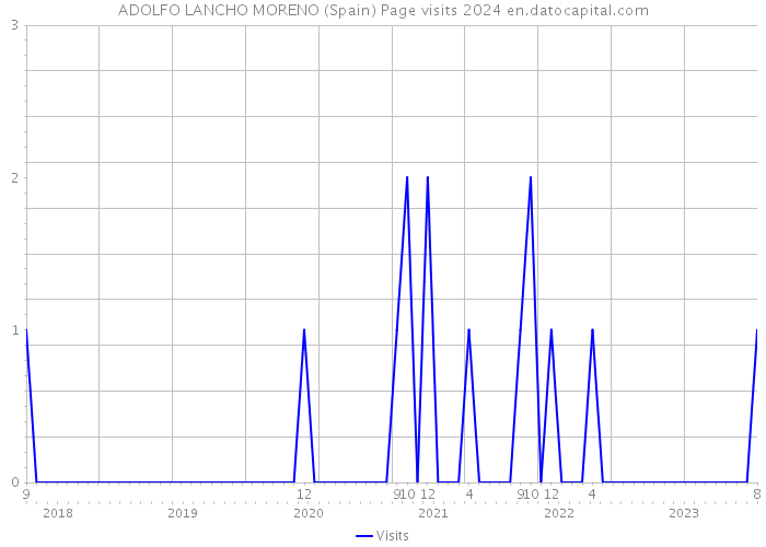 ADOLFO LANCHO MORENO (Spain) Page visits 2024 