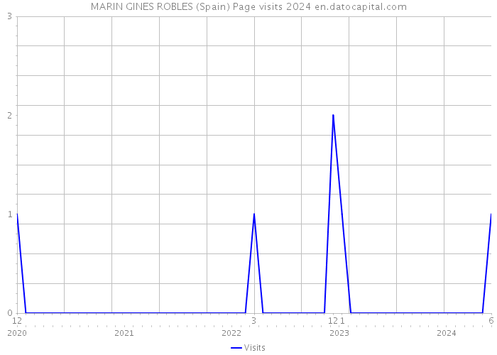 MARIN GINES ROBLES (Spain) Page visits 2024 