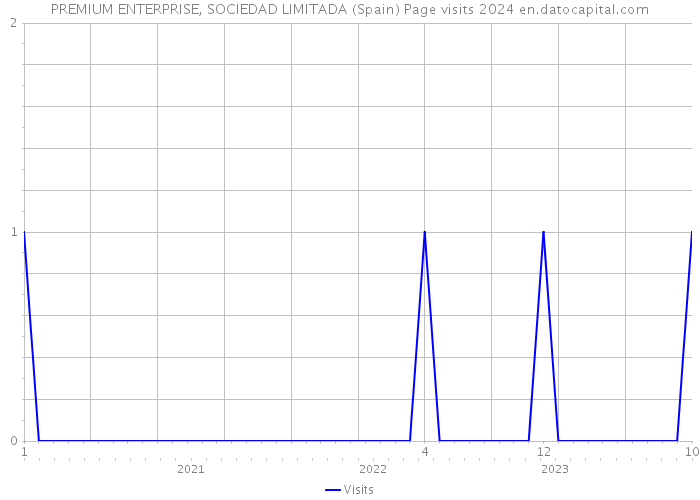 PREMIUM ENTERPRISE, SOCIEDAD LIMITADA (Spain) Page visits 2024 