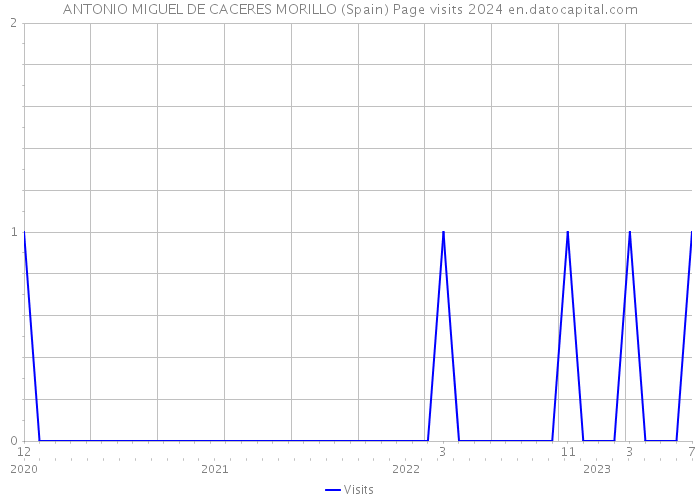 ANTONIO MIGUEL DE CACERES MORILLO (Spain) Page visits 2024 