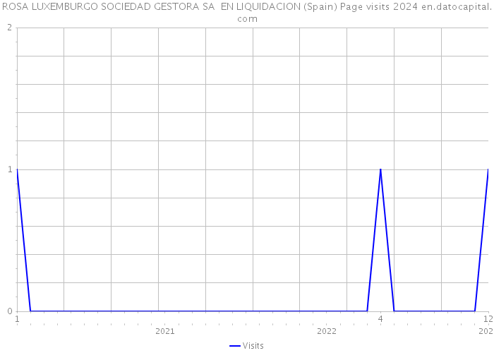 ROSA LUXEMBURGO SOCIEDAD GESTORA SA EN LIQUIDACION (Spain) Page visits 2024 