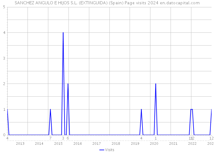 SANCHEZ ANGULO E HIJOS S.L. (EXTINGUIDA) (Spain) Page visits 2024 