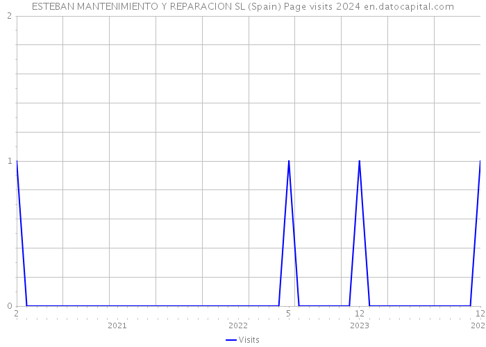 ESTEBAN MANTENIMIENTO Y REPARACION SL (Spain) Page visits 2024 