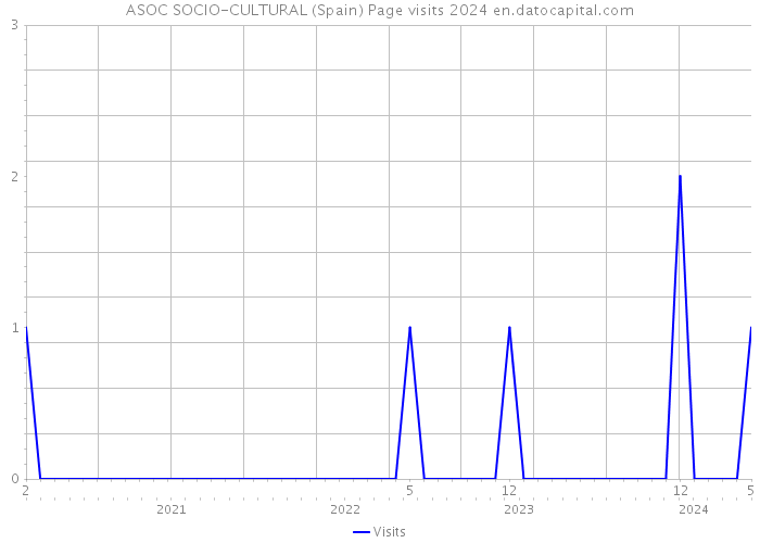 ASOC SOCIO-CULTURAL (Spain) Page visits 2024 