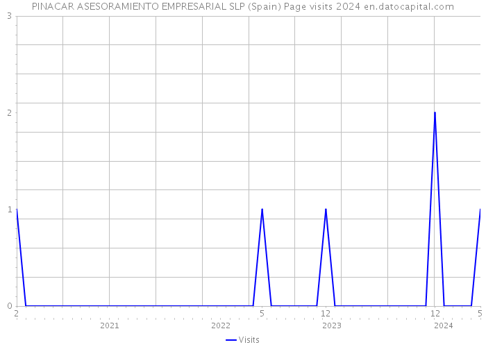 PINACAR ASESORAMIENTO EMPRESARIAL SLP (Spain) Page visits 2024 